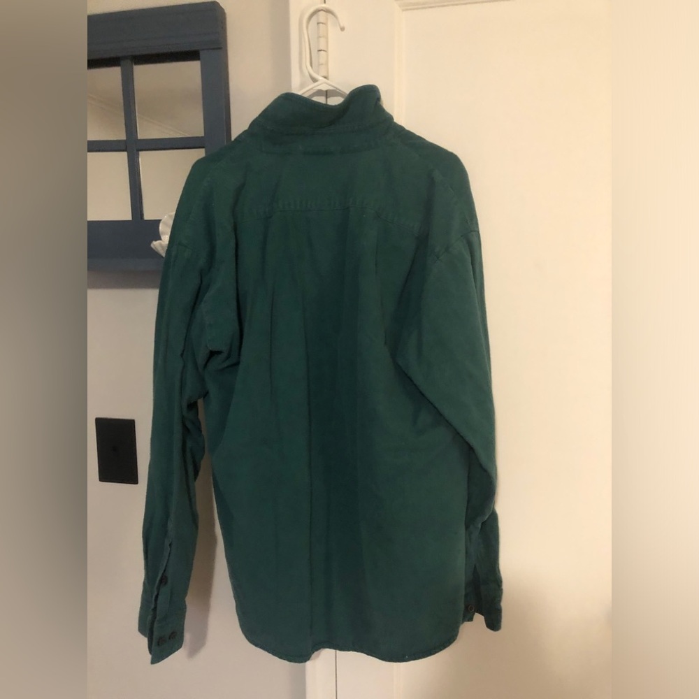 Men's Vermont Company Flannel in green - Picture 6 of 7